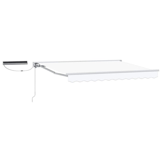 vidaXL Electric Retractable Awning White 3 x 2.5 m 2