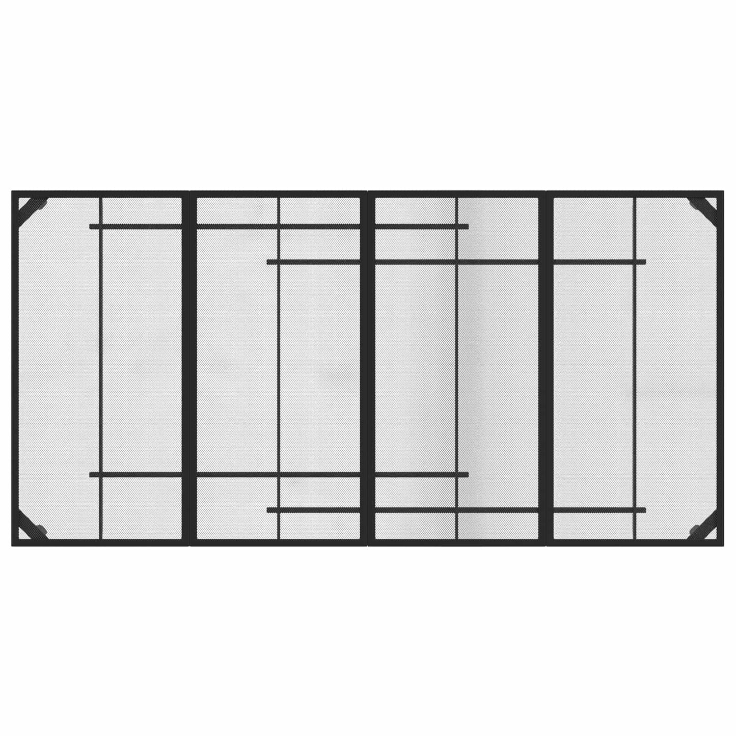 vidaXL Outdoor Furniture Set 9 pcs Anthracite Iron and Steel 6