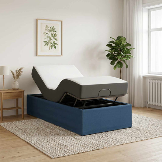 Electric Adjustable Bed Frame 200 x 70 x 33.5 cm Steel 70 x 200 cm Blue