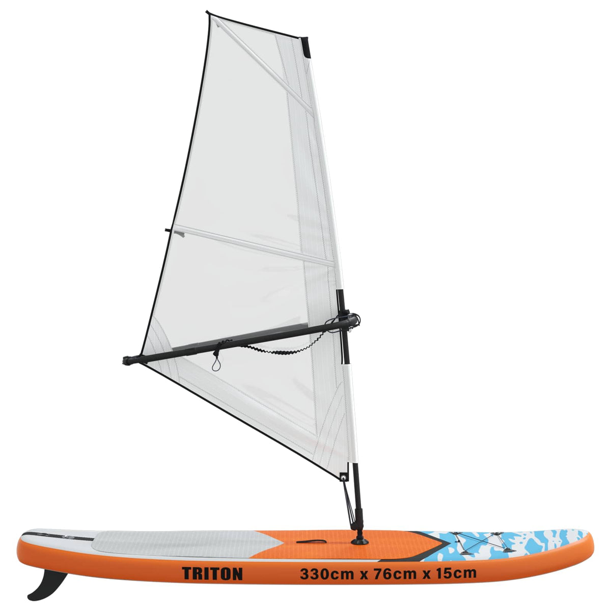 vidaXL Inflatable SUP Board with Sail TRITON 330 x 76 x 15 cm Blue 6