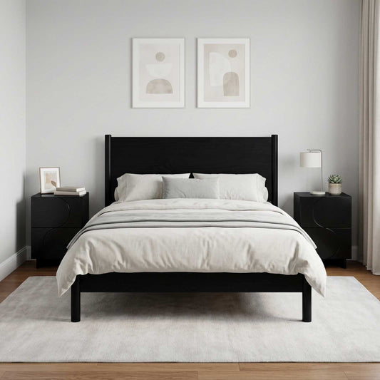 Bedside Cabinet 33.5 x 34.5 x 50 cm Black 2