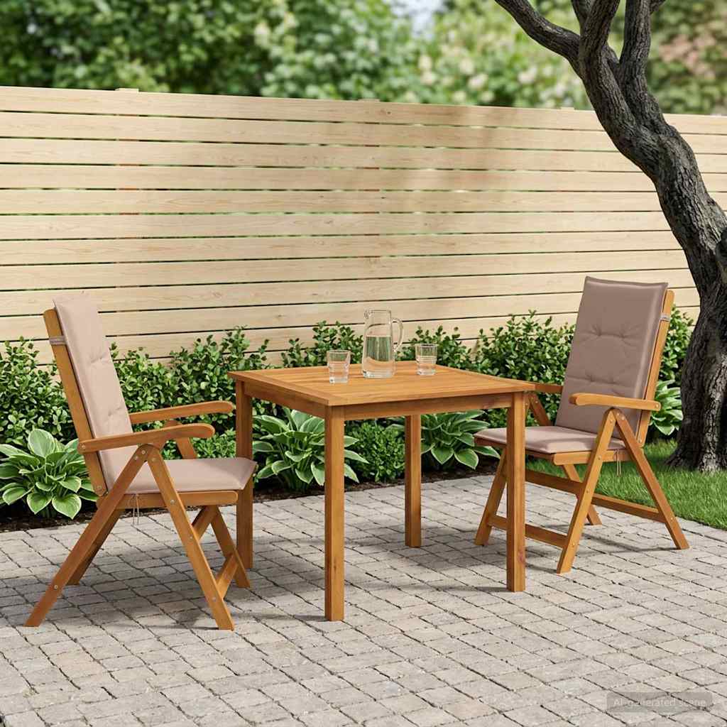 vidaXL 3-Piece Garden Dining Set 2-Seaters Solid Acacia Wood