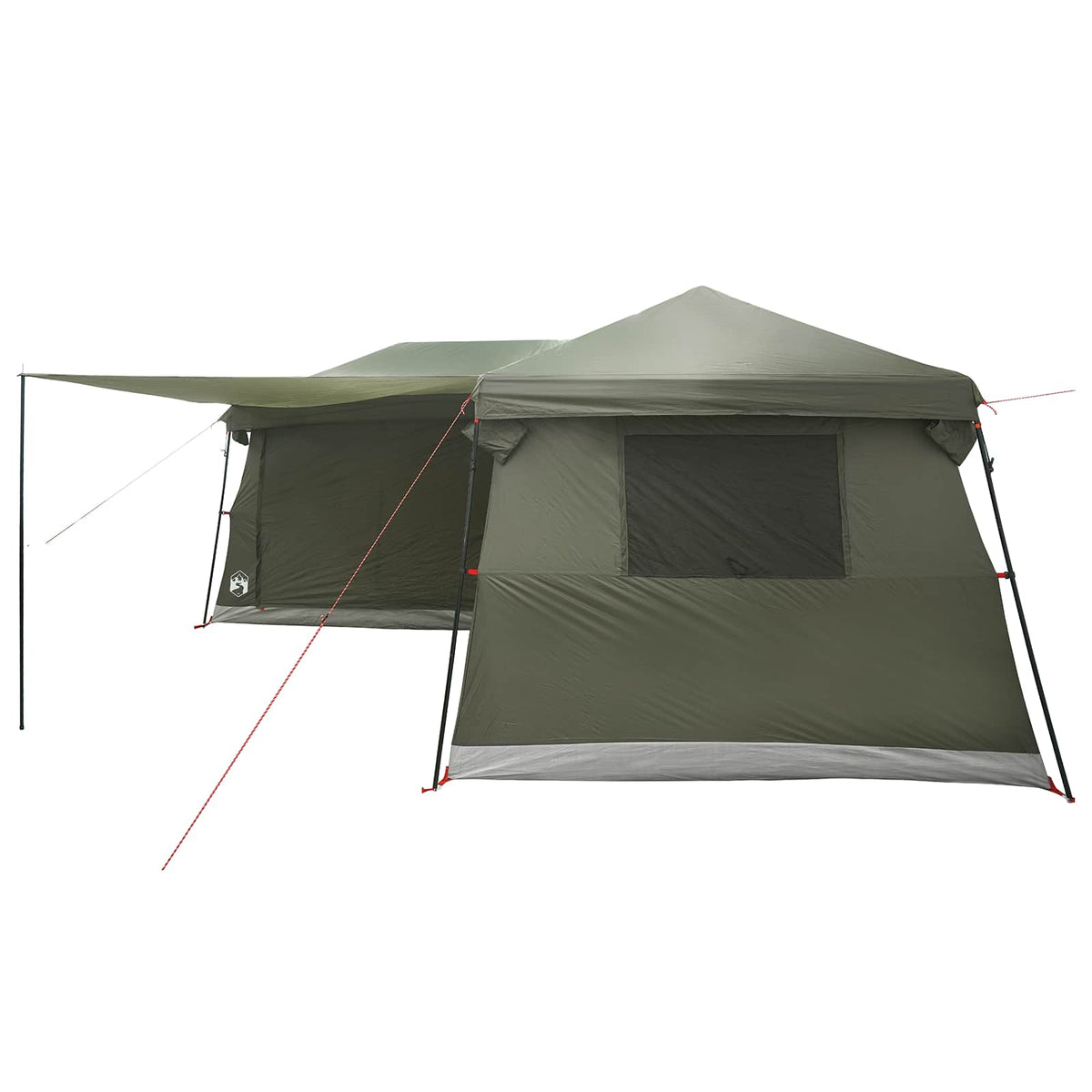 vidaXL Family Tent with Rainfly Water-Resistant 14-Person Army Green 6