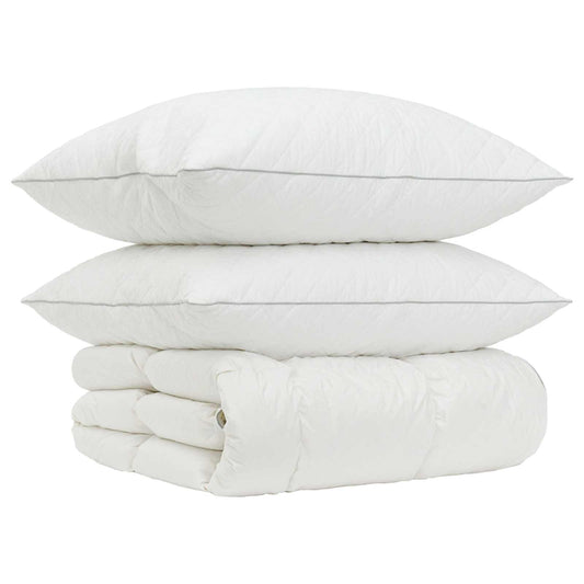 vidaXL 90% Goose Down Duvet Set FULDA 3 pcs 200 x 220 cm All Seasons 2