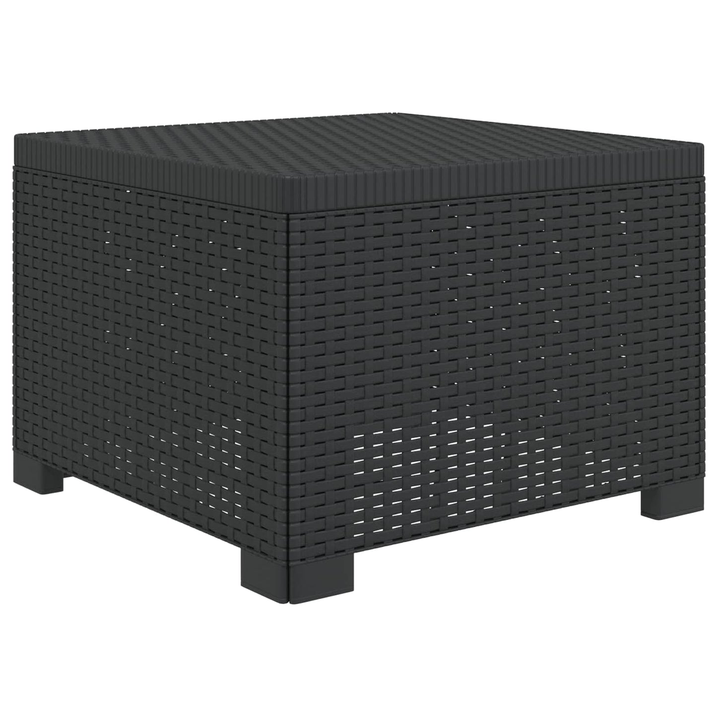 vidaXL 5-Seater Garden Sofa Rattan Look PP Anthracite 6