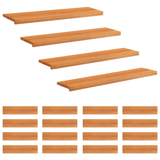 vidaXL Stair Treads 20 pcs 110 x 30 x 2 cm Light Brown 2