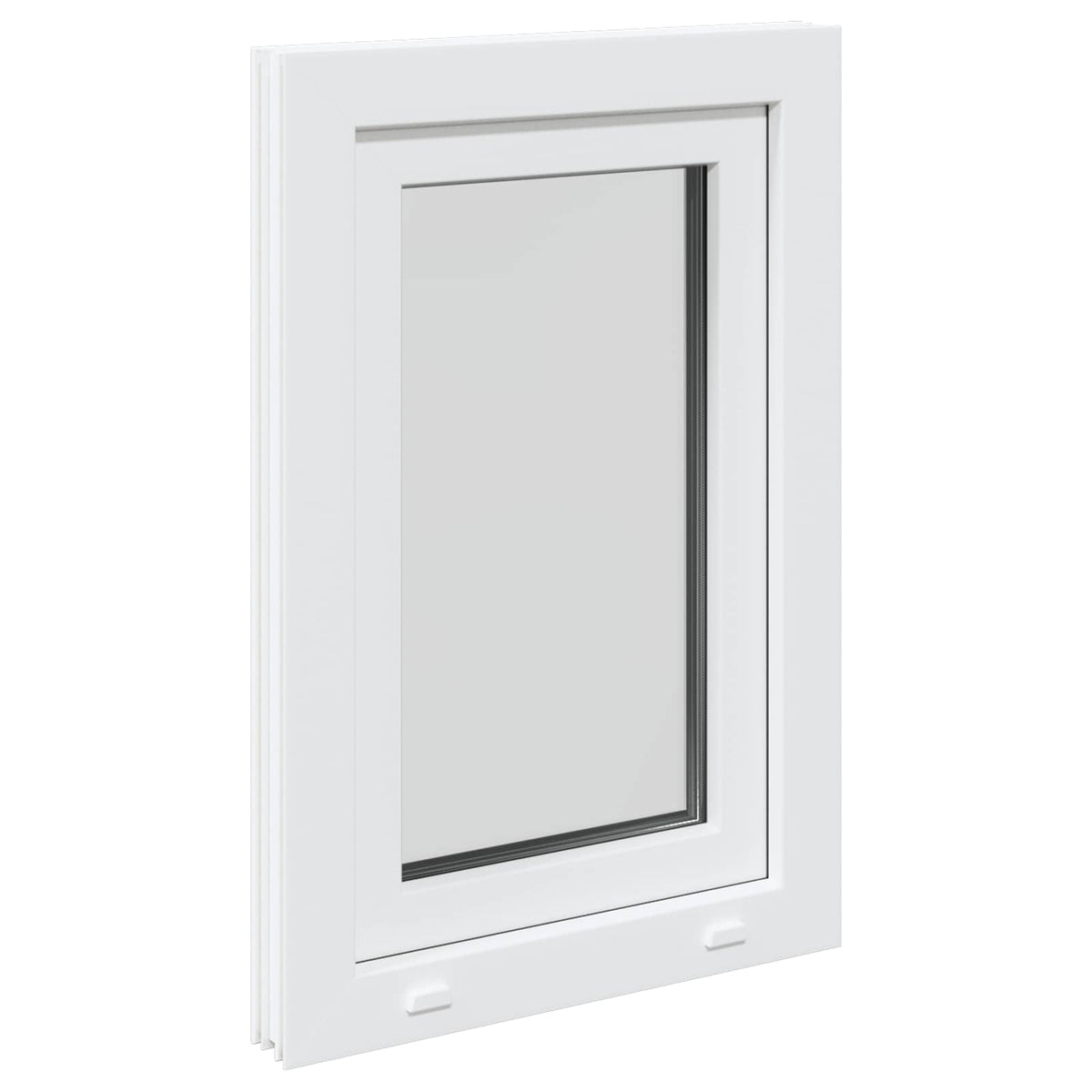 Basement Window Internal Colour RISOR 40 x 70 cm Tilting and Turn Left White Three-layer 60 cm