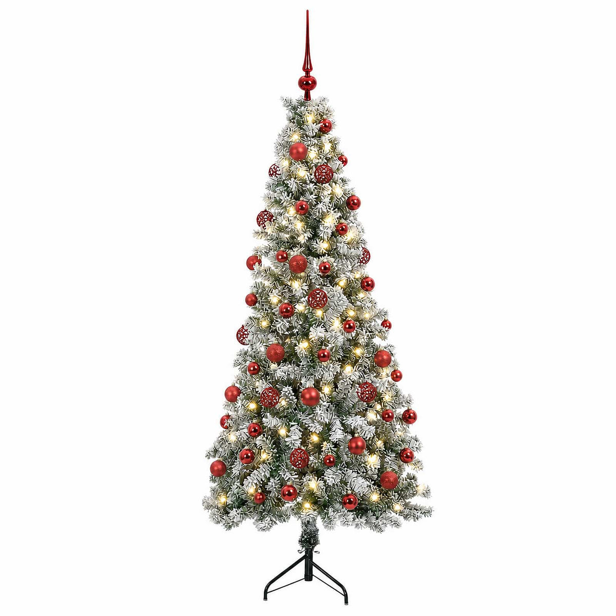 vidaXL Artificial Christmas Tree with Bauble 180 cm 300 LEDs 4