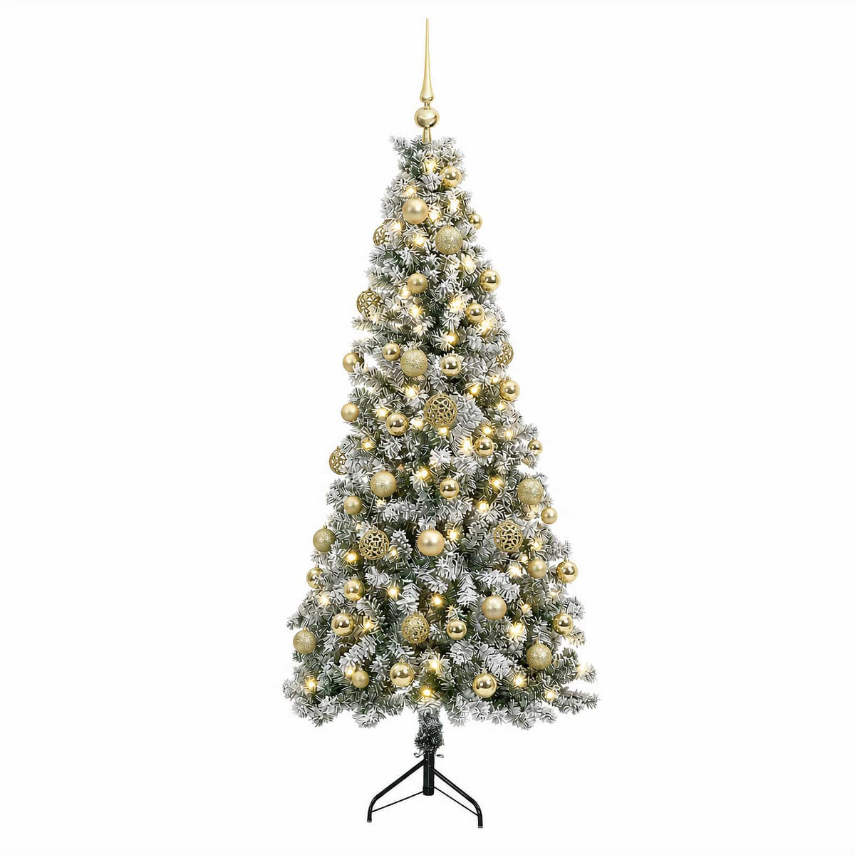 vidaXL Artificial Christmas Tree with Bauble 240 cm 300 LEDs 4
