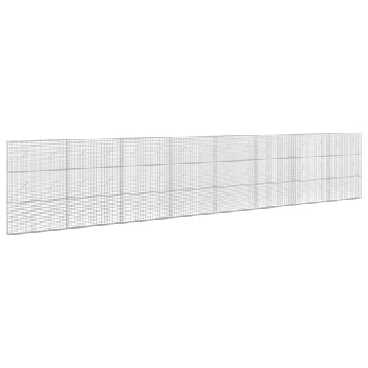 vidaXL Gabion with 3.5 mm Wire and 5x2.5 cm Mesh 800x10x150 cm 2