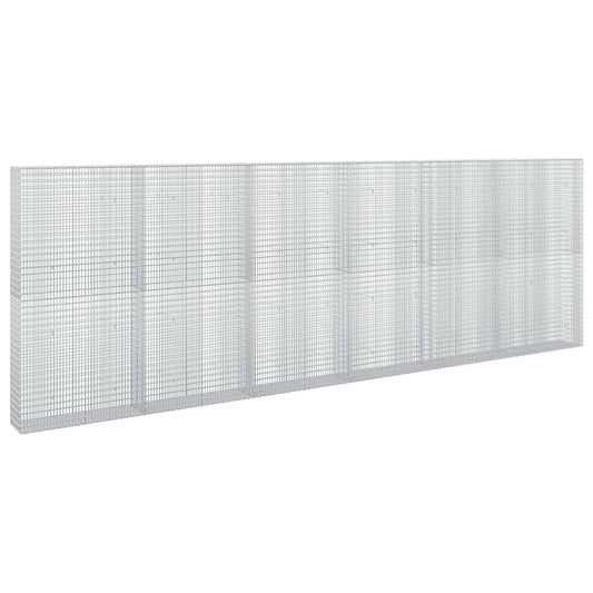 vidaXL Gabion with 3.5 mm Wire and 5x2.5 cm Mesh 600x30x200 cm 2