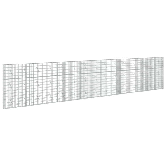 vidaXL Gabion with 3.5 mm Wire and 5x10 cm Mesh 750x10x150 cm 2