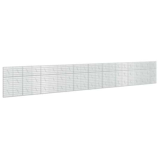 vidaXL Gabion with 3.5 mm Wire and 5x10 cm Mesh 1050x10x150 cm 2