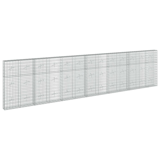 vidaXL Gabion with 3.5 mm Wire and 5x10 cm Mesh 650x20x150 cm 2