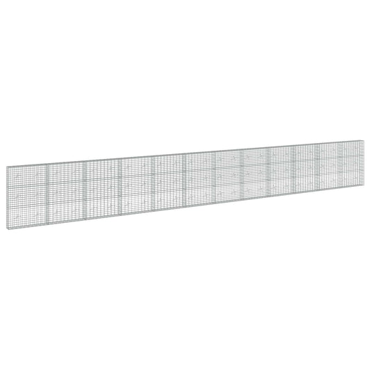 vidaXL Gabion with 3.5 mm Wire and 5x10 cm Mesh 1200x20x150 cm 2