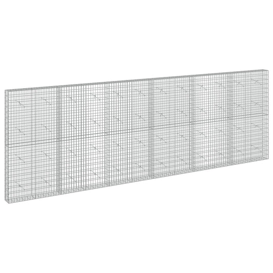 vidaXL Gabion with 3.5 mm Wire and 5x10 cm Mesh 600x20x200 cm 2