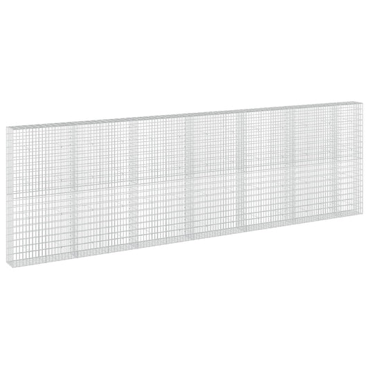 vidaXL Gabion with 3.5 mm Wire and 5x10 cm Mesh 650x30x200 cm 2