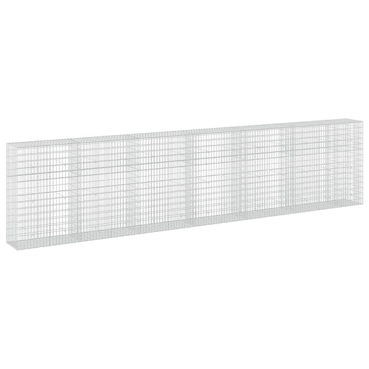 vidaXL Gabion with 3.5 mm Wire and 5x10 cm Mesh 650x50x150 cm 2
