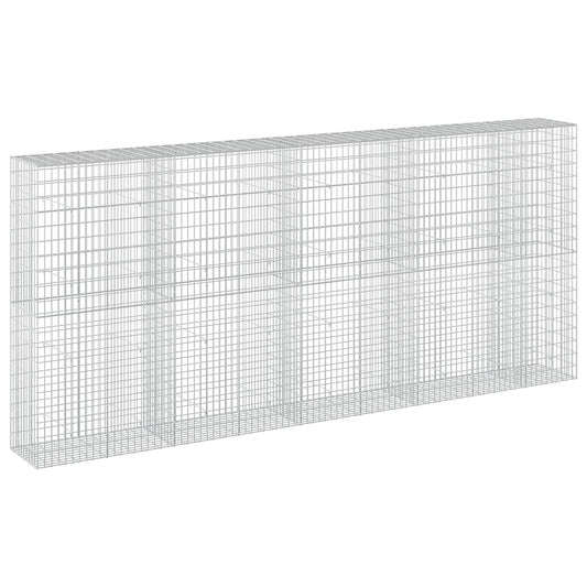 vidaXL Gabion with 3.5 mm Wire and 5x10 cm Mesh 450x50x200 cm 2