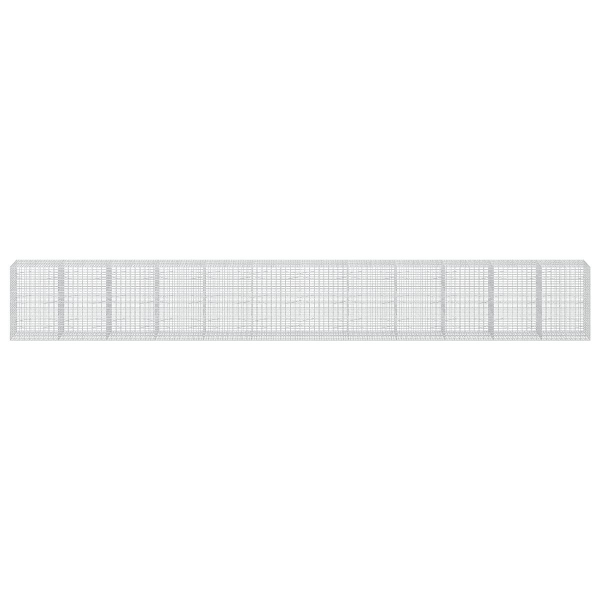 Gabion with 3.5 mm Wire and 5x10 cm Mesh 1050x100x150 cm Height 150 cm Thickness 100 cm 1050–1200 cm 1200 cm