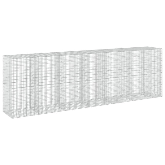 vidaXL Gabion with 3.5 mm Wire and 5x10 cm Mesh 650x100x200 cm 2