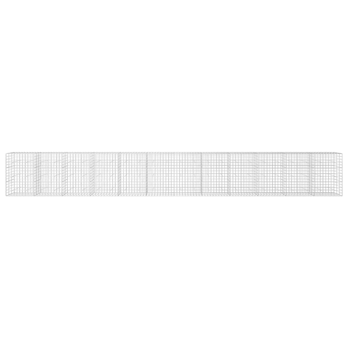 Gabion with 3.5 mm Wire and 10x10 cm Mesh 1050x30x150 cm Height 150 cm Thickness 30 cm 1050–1200 cm 1200 cm