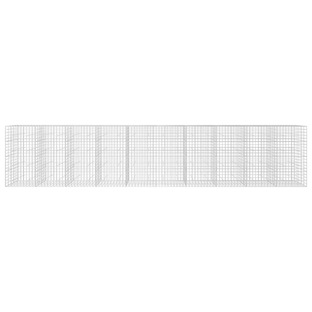 Gabion with 3.5 mm Wire and 10x10 cm Mesh 50x50x200 cm Height 200 cm Thickness 50 cm 50–1000 cm 1000 cm