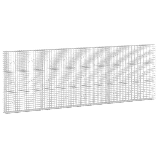 vidaXL Gabion with 5 mm Wire and 5x5 cm Mesh 450x20x150 cm 2