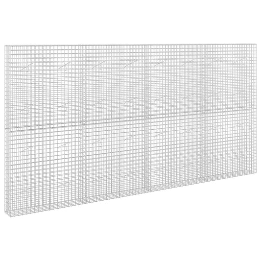 vidaXL Gabion with 5 mm Wire and 5x5 cm Mesh 400x20x200 cm 2