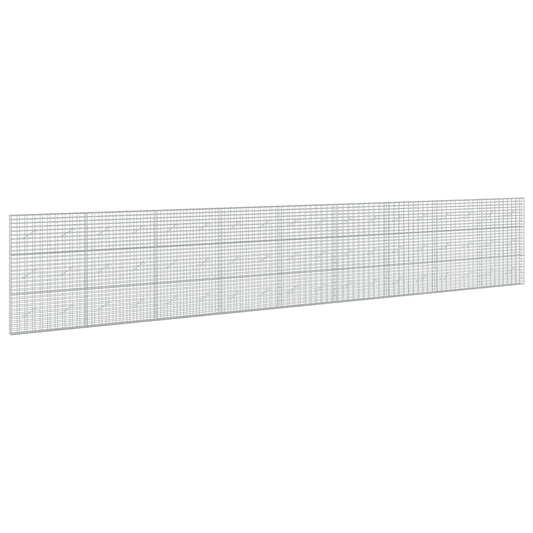vidaXL Gabion with 5 mm Wire and 5x10 cm Mesh 900x10x150 cm 2