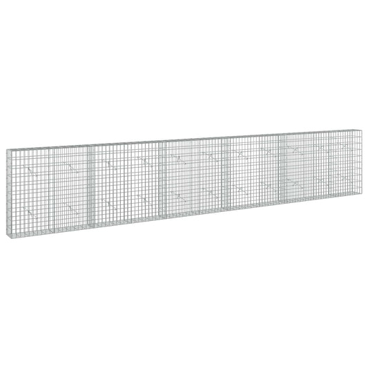 vidaXL Gabion with 5 mm Wire and 5x10 cm Mesh 550x20x100 cm 2