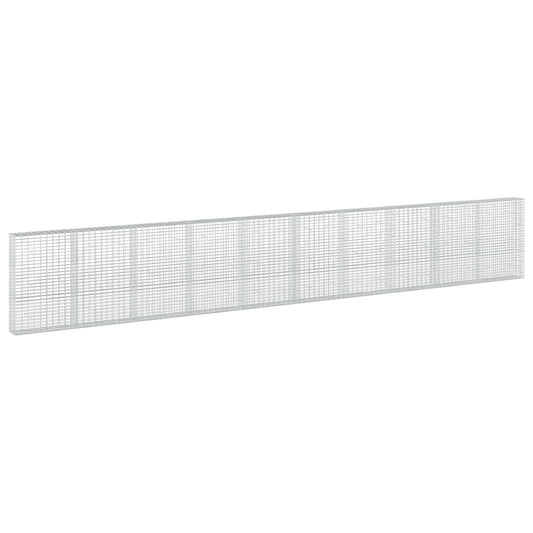 vidaXL Gabion with 5 mm Wire and 5x10 cm Mesh 1000x30x150 cm 2