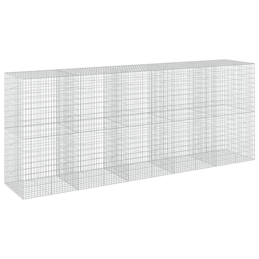 vidaXL Gabion with 5 mm Wire and 5x10 cm Mesh 500x100x200 cm 2