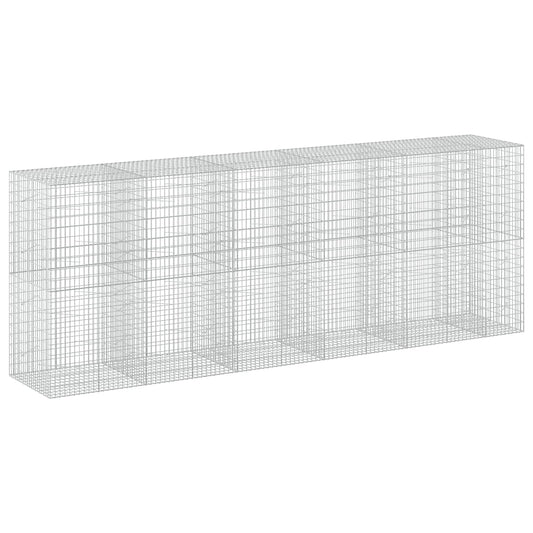 vidaXL Gabion with 5 mm Wire and 5x10 cm Mesh 550x100x200 cm 2