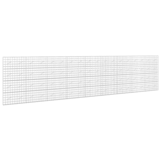 vidaXL Gabion with 5 mm Wire and 10x10 cm Mesh 900x10x200 cm 2