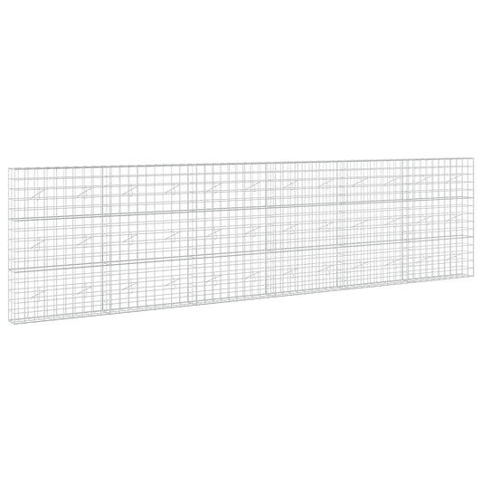 vidaXL Gabion with 5 mm Wire and 10x10 cm Mesh 600x20x150 cm 2