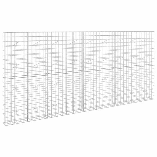 vidaXL Gabion with 5 mm Wire and 10x10 cm Mesh 450x20x200 cm 2