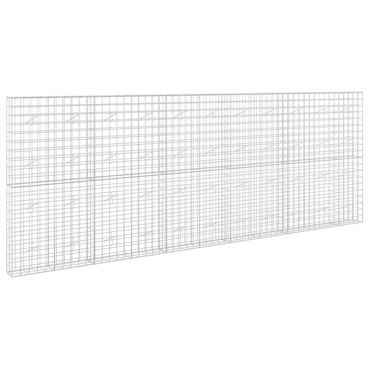 vidaXL Gabion with 5 mm Wire and 10x10 cm Mesh 550x20x200 cm 2