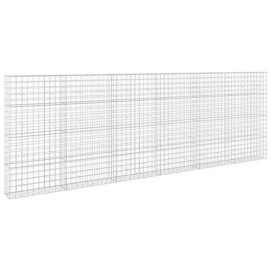 vidaXL Gabion with 5 mm Wire and 10x10 cm Mesh 600x30x200 cm 2