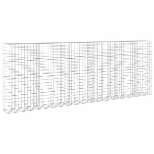 vidaXL Gabion with 5 mm Wire and 10x10 cm Mesh 550x50x200 cm 2