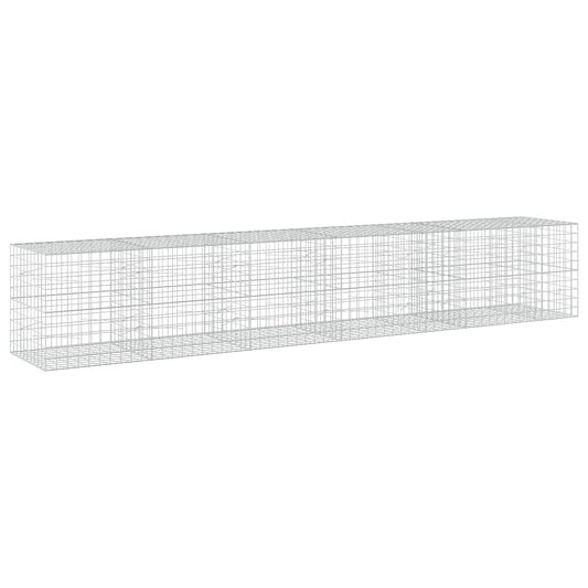 vidaXL Gabion with 5 mm Wire and 10x10 cm Mesh 550x100x100 cm 2