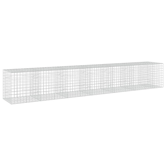 vidaXL Gabion with 5 mm Wire and 10x10 cm Mesh 650x100x100 cm 2
