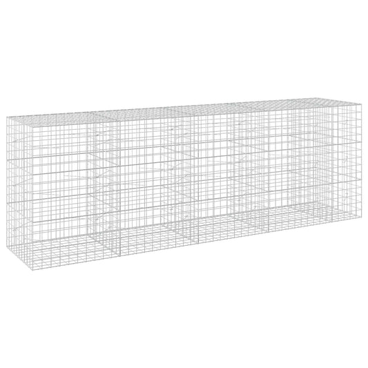 vidaXL Gabion with 5 mm Wire and 10x10 cm Mesh 450x100x150 cm 2