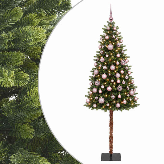 vidaXL Artificial Christmas Tree with Bauble 150 cm 150 LEDs 2