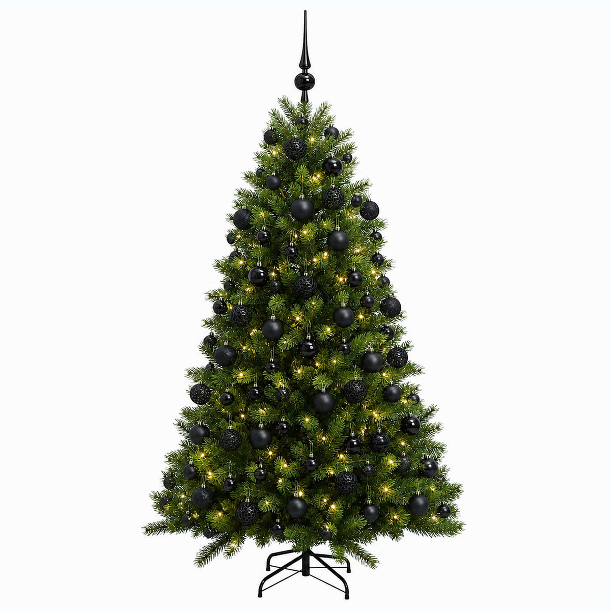vidaXL Artificial Christmas Tree with Bauble 240 cm 300 LEDs 4