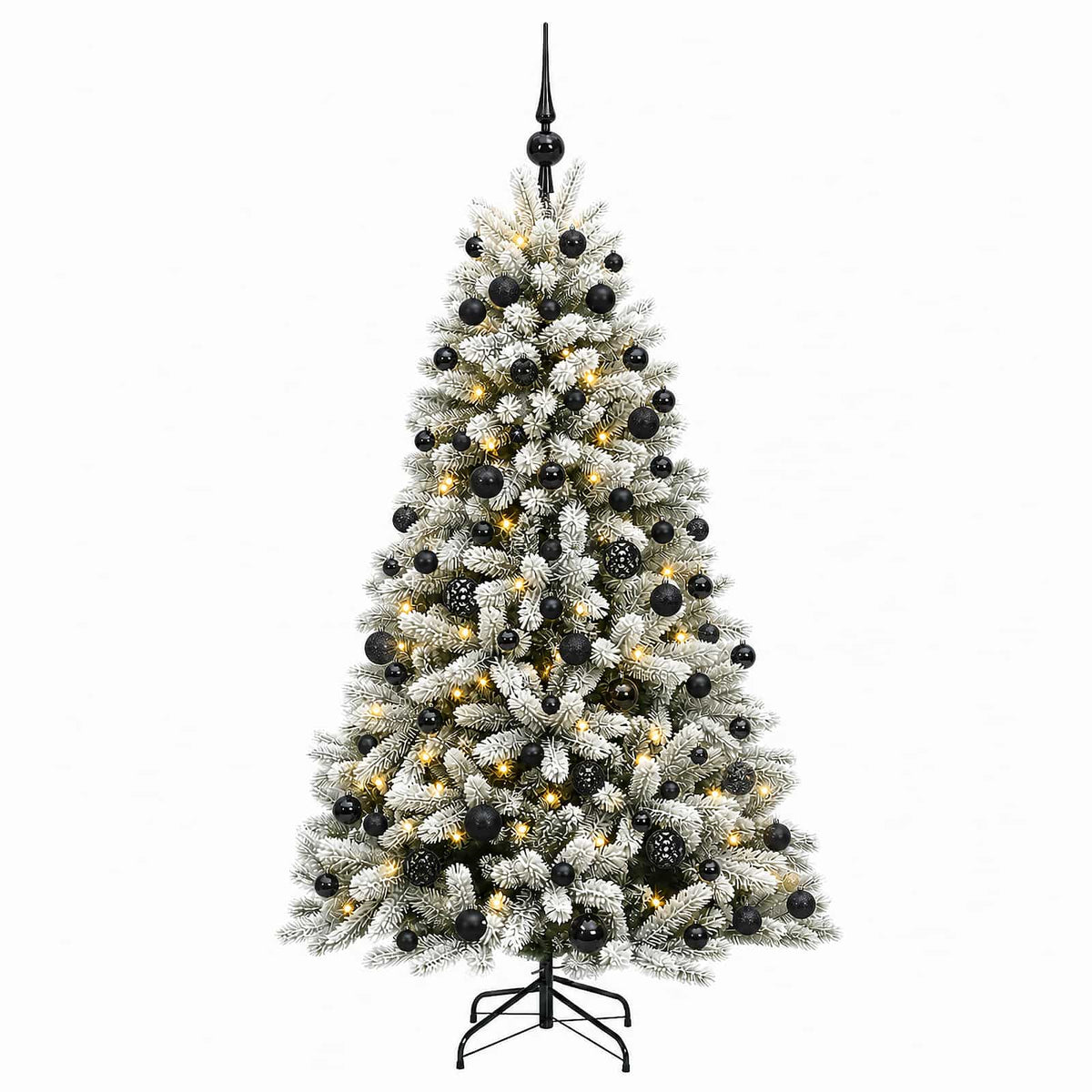 vidaXL Artificial Christmas Tree with Bauble 180 cm 300 LEDs 4
