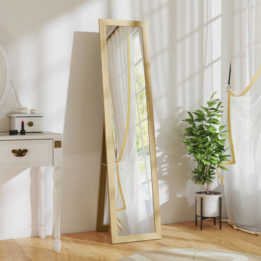HOMCOM 37 x 157 cm Full Length Mirror - Natural