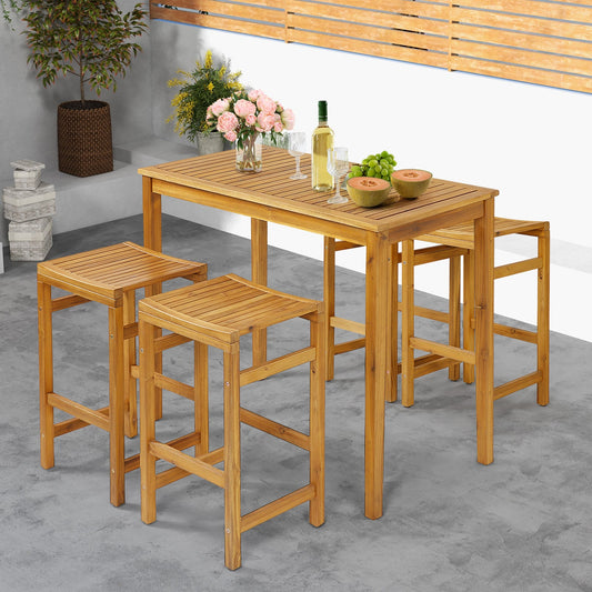 76cm Height Bar Chair with Saddle Shaped Seat and Sturdy Footrest