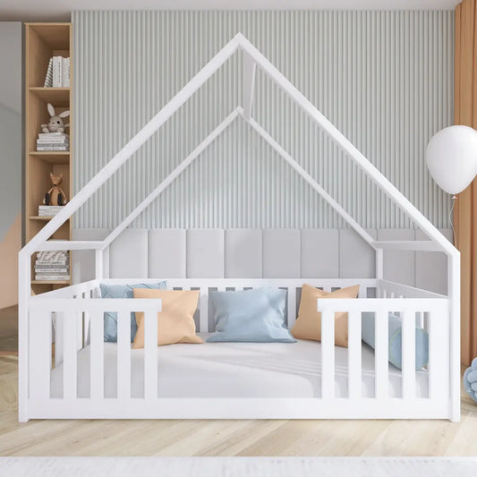 Wooden Single House Bed Bee