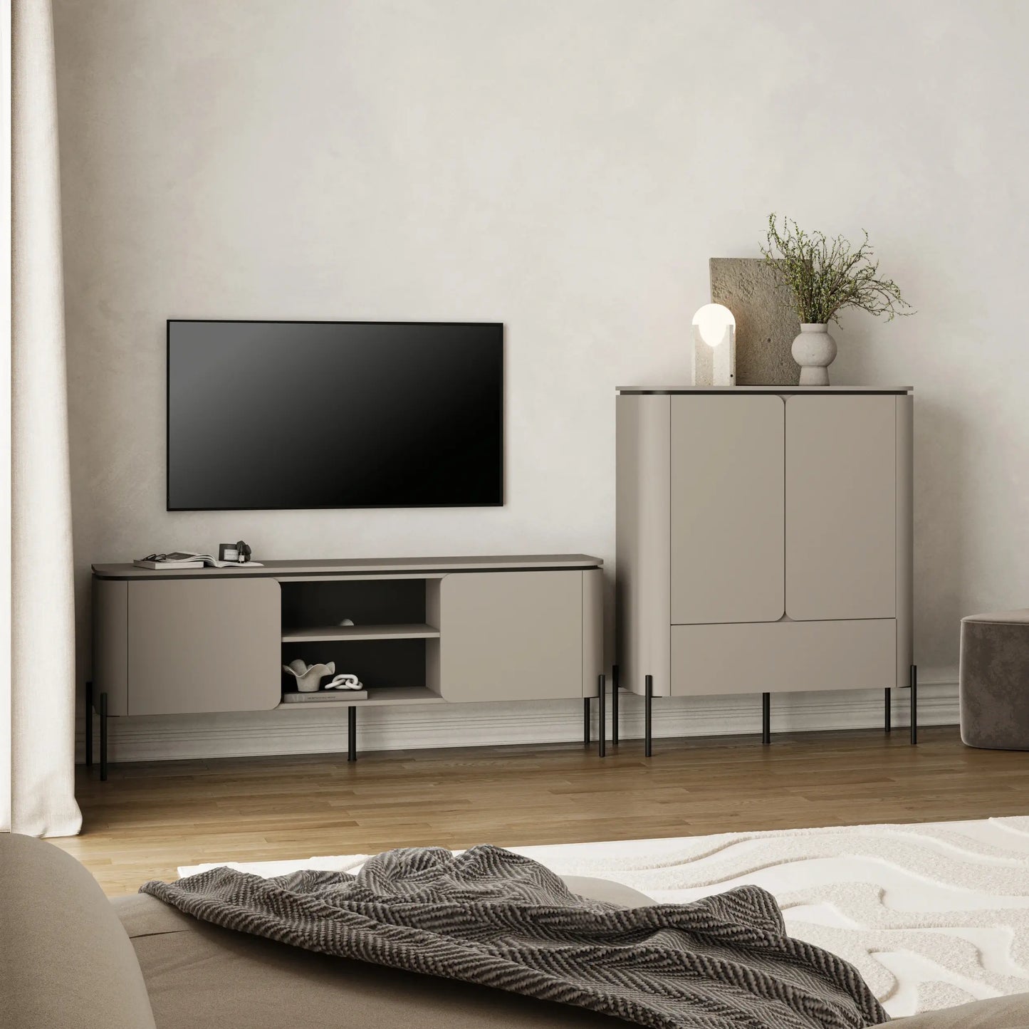 Bello Highboard Cabinet 98cm